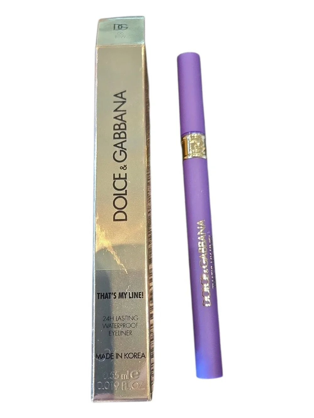 NWT Dolce Gabbana That's My Line! 24 Waterproof Precision Eyeliner 06 BTW Purple